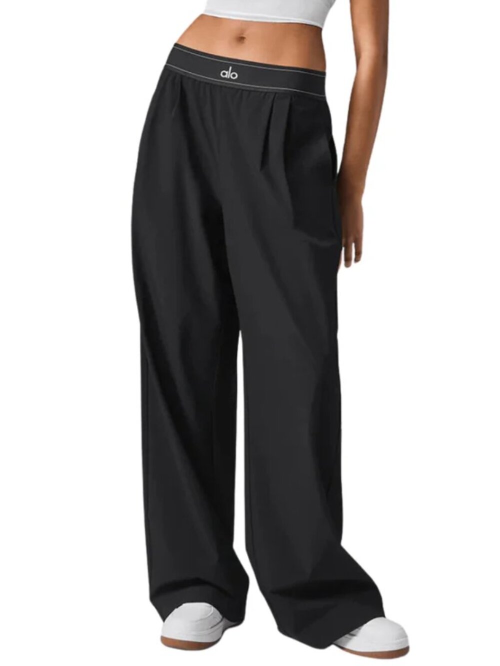🖤Black Alo Yoga High Waisted Wide Leg Pants 😁 Minimalist  | NWT (30" Inseam) - Picture 8 of 8